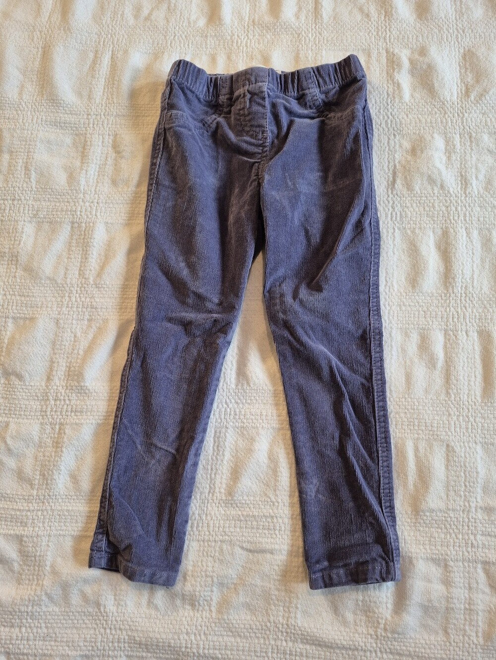 Mini Boden girls 4 years purply blue stretchy corduroy pants VGUC